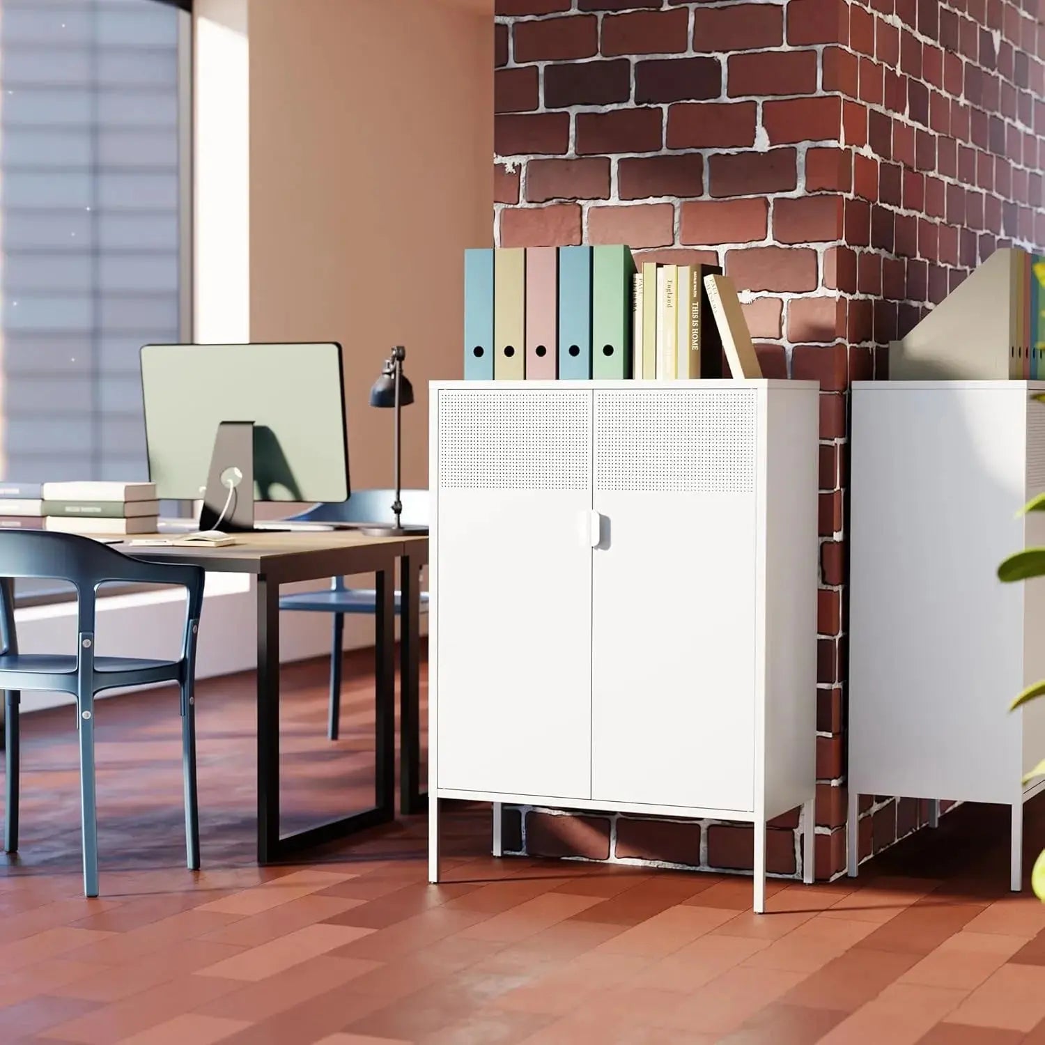 Metal storage cabinet