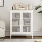 White Metal Storage Cabinet