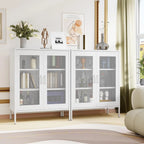 White Metal Storage Cabinet