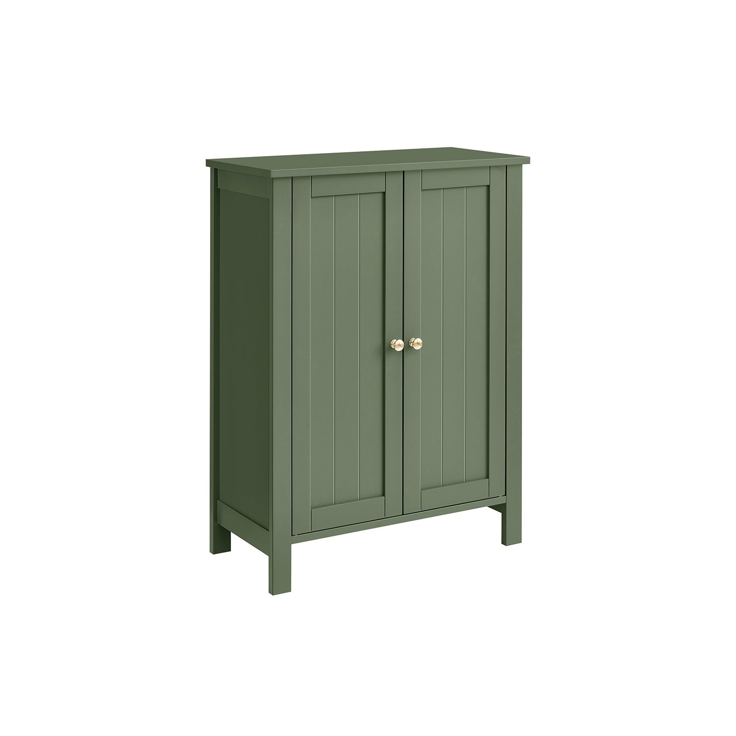 VASAGLE Double Door Bathroom Floor Cabinet, Adjustable Shelf, Versatile Storage Solution
