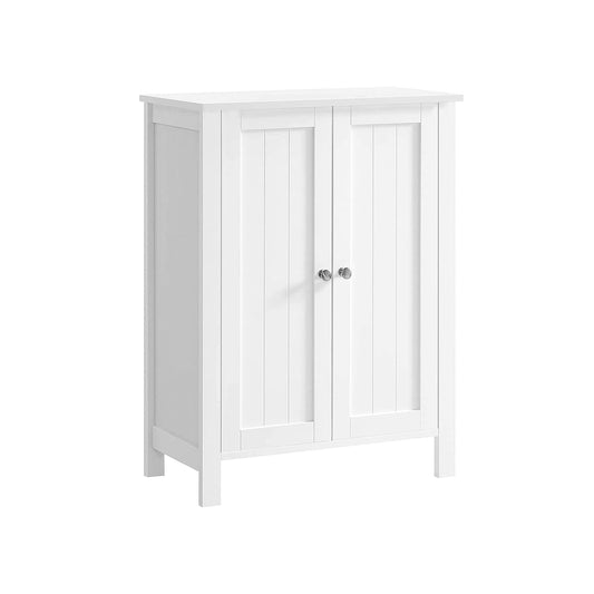 VASAGLE Double Door Bathroom Floor Cabinet, Adjustable Shelf, Versatile Storage Solution
