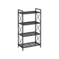 SONGMICS Industrial Metal Storage Shelf with X-Frame Design, Versatile Shelving Unit