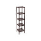 SONGMICS 5-Tier Bamboo Storage Shelf for Narrow Spaces and Versatile Use