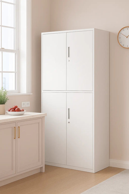 Two-compartment filing cabinet