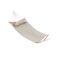 Premium Quilted Hammock, Curved Bamboo Spreader, Plush Pillow, 495lb Capacity