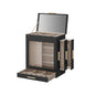 SONGMICS Elegant 5-Layer Jewelry Box with Clear Glass Window and Side Drawers