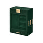SONGMICS Elegant 5-Layer Jewelry Box with Clear Glass Window and Side Drawers