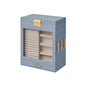 SONGMICS Elegant 5-Layer Jewelry Box with Clear Glass Window and Side Drawers