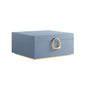 Elegant 2-Layer Jewelry Box with Handle, Removable Tray, Floating Design