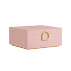 FURNMICS 2-Layer Jewelry Box with Handle and Removable Jewelry Tray
