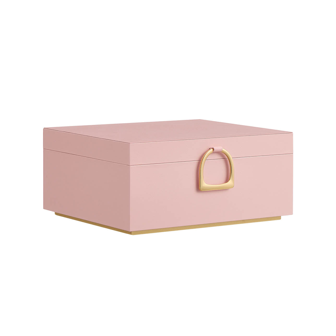 Elegant 2-Layer Jewelry Box with Handle, Removable Tray, Floating Design