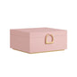 Elegant 2-Layer Jewelry Box with Handle, Removable Tray, Floating Design