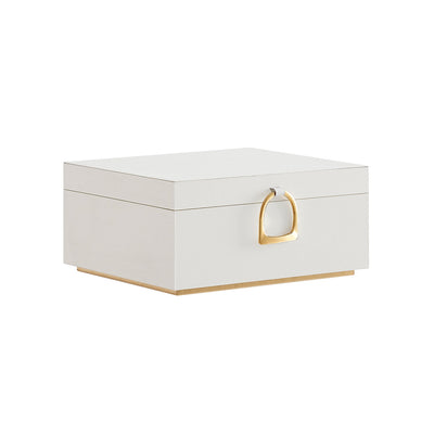 Elegant 2-Layer Jewelry Box with Handle, Removable Tray, Floating Design