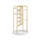 FURNMICS Rotating Jewellery Stand with Bottom Tray