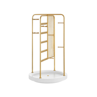 FURNMICS Rotating Jewellery Stand with Bottom Tray
