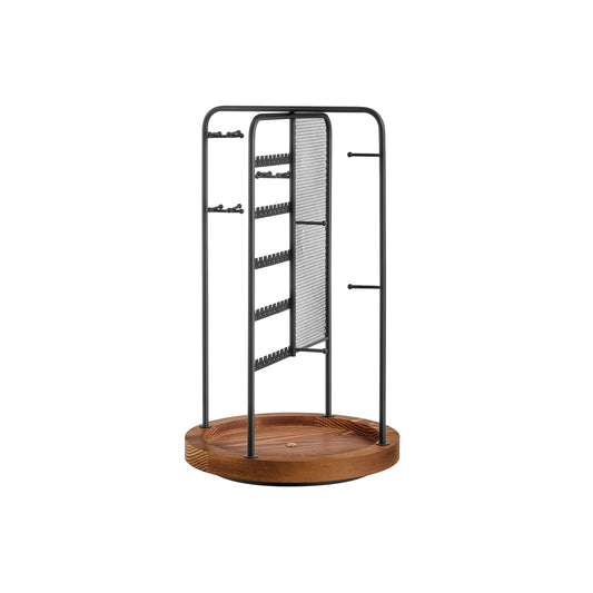 FURNMICS Rotating Jewellery Stand with Bottom Tray