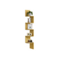 VASAGLE 5-Tier Floating Corner Wall Shelf Zigzag Book Display Storage