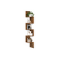 VASAGLE 5-Tier Floating Corner Wall Shelf Zigzag Book Display Storage