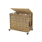 FURNMICS Laundry Sorter with 3 Cotton Bags and Metal Frame