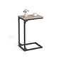 Industrial C-Shaped End Table Set for Couch Sofa, Metal Frame Side Tables
