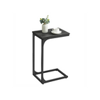 Industrial C-Shaped End Table Set for Couch Sofa, Metal Frame Side Tables