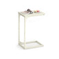 Industrial C-Shaped End Table Set for Couch Sofa, Metal Frame Side Tables