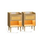 FURNMICS - Nightstand with Charging Station