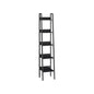 VASAGLE Industrial Wood-Look Ladder Bookshelf, Multi-Tier Metal Frame Storage Unit