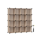 FURNMICS Modular Cube Storage Organizer - Versatile Stackable Plastic Shelf Unit
