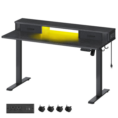 FURNMICS Electric Standing Desk with Drawers