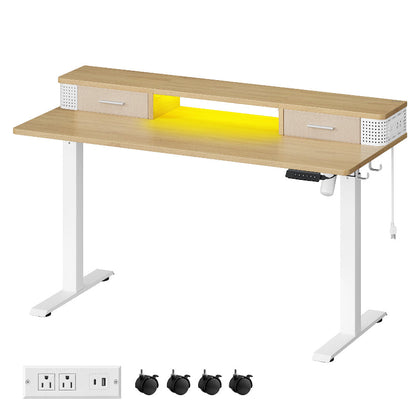 FURNMICS Electric Standing Desk with Drawers