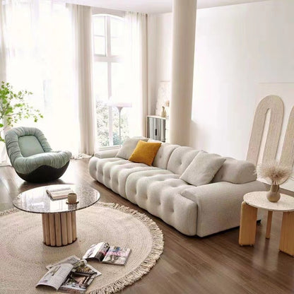 Italian Minimalist Rochiburg Fabric Sofa with Simple Design