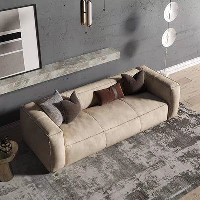 Italian Light Luxury Vintage Suede Fabric Sofa