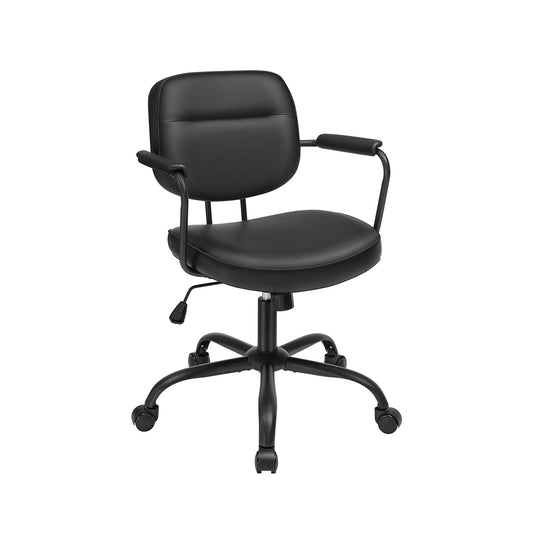 FURNMICS  Office Chair with Back and Armrests Ink Black
