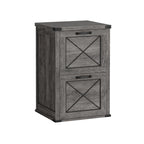 File Cabinet with 2 File Drawers in Modern Farmhouse Style