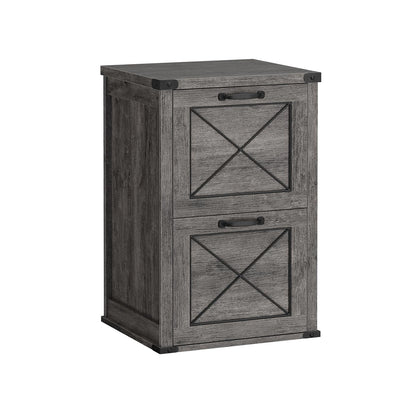 VASAGLE Modern Farmhouse File Cabinet, Printer Stand, 2/3 Drawer Filing Storage