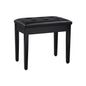 Comfortable Padded Wooden Piano Bench with Storage for Music Books