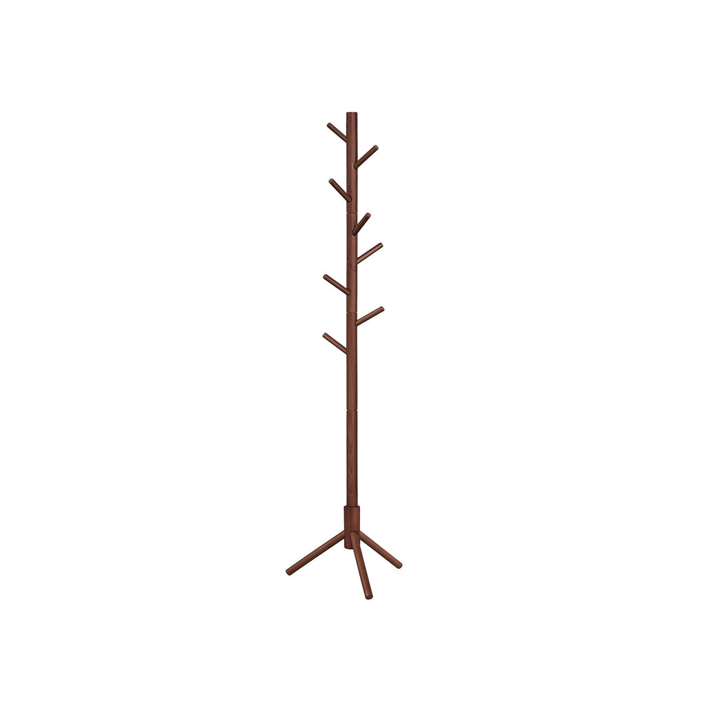 FURNMICS Solid Wood Coat Rack with Wide Base
