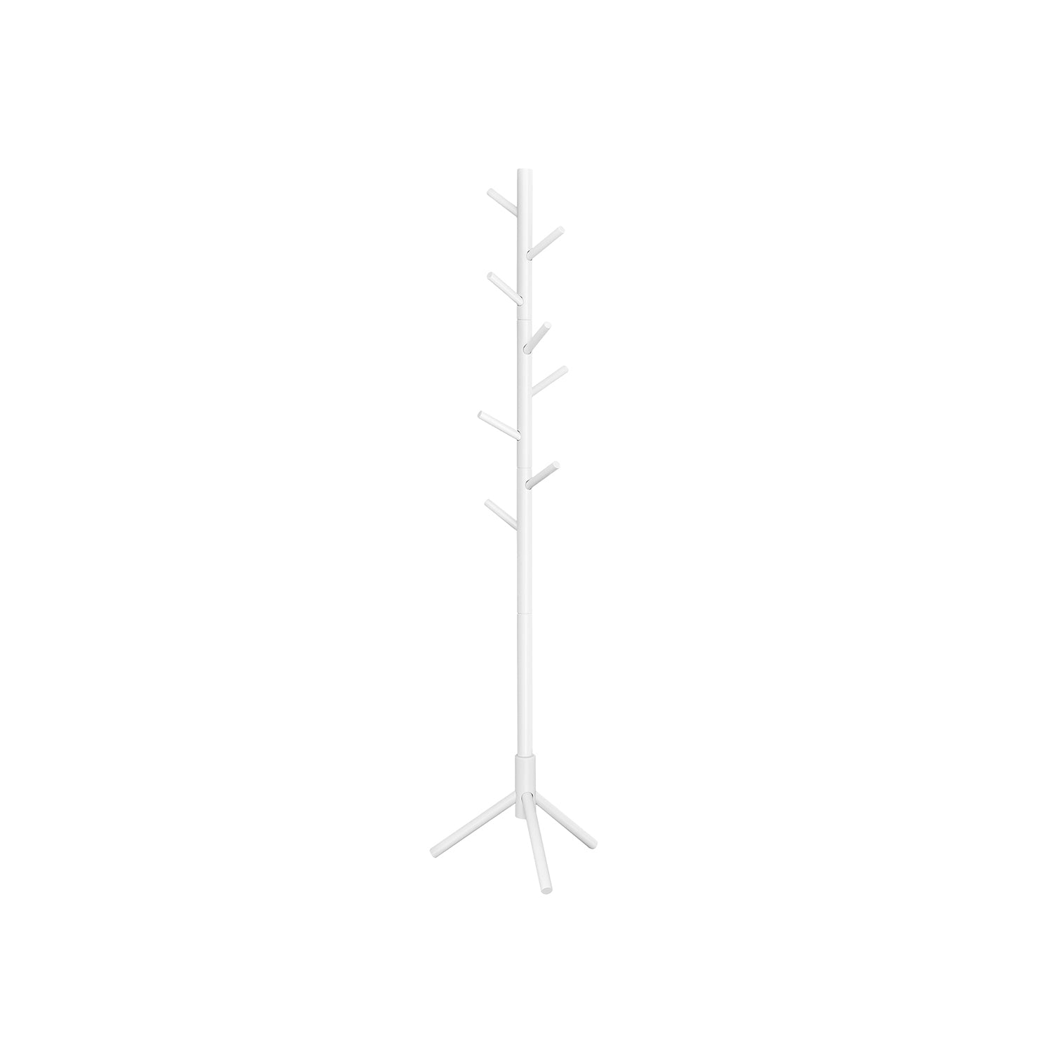 VASAGLE Freestanding Modern Coat Rack Tree with 8 Hooks for Entryway Hallway