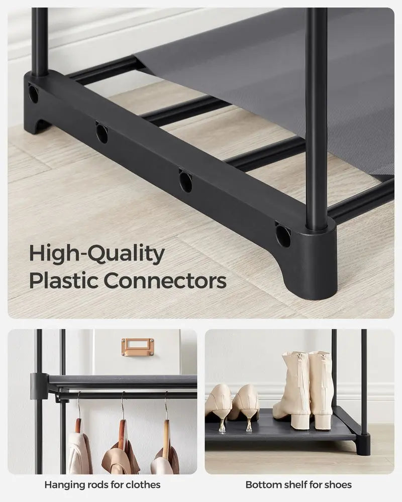 FURNMIC Closet Wardrobe with Non-Woven Fabric Cover