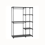 FURNMIC Freestanding Closet Organizer with Shelves, Hanging Rods