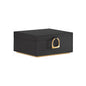 Elegant 2-Layer Jewelry Box with Handle, Removable Tray, Floating Design