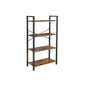 FURNMIC 4-Tier Tall Bookshelf with Steel Frame