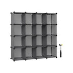 FURNMICS Modular Cube Storage Organizer - Versatile Stackable Plastic Shelf Unit