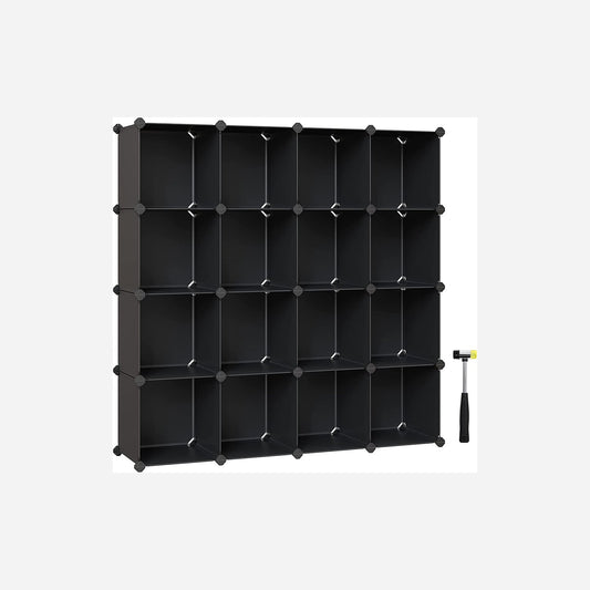 SONGMICS Modular Cube Storage Organizer Shelf Unit - Versatile Home Bookcase