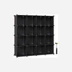 FURNMICS Modular Cube Storage Organizer - Versatile Stackable Plastic Shelf Unit