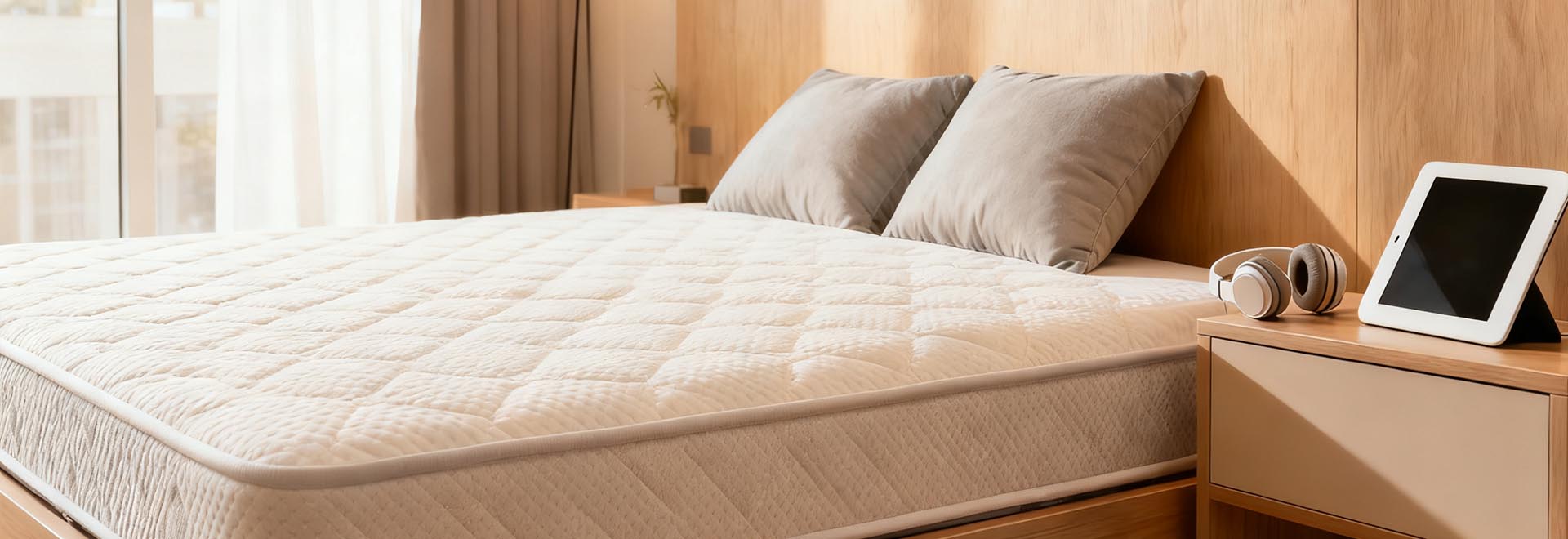 FURNMICS memory foam mattress displayed in a modern bedroom