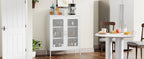 White Metal Storage Cabinet